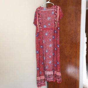 Long wrap dress